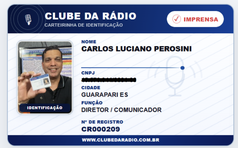 Carteirinha Clube da Rádio