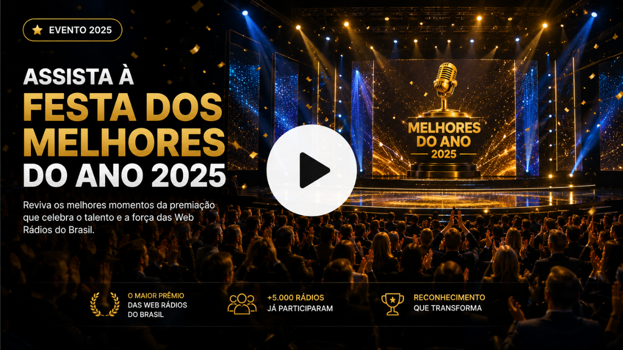 Capa do vídeo da premiação Melhores do Ano 2025